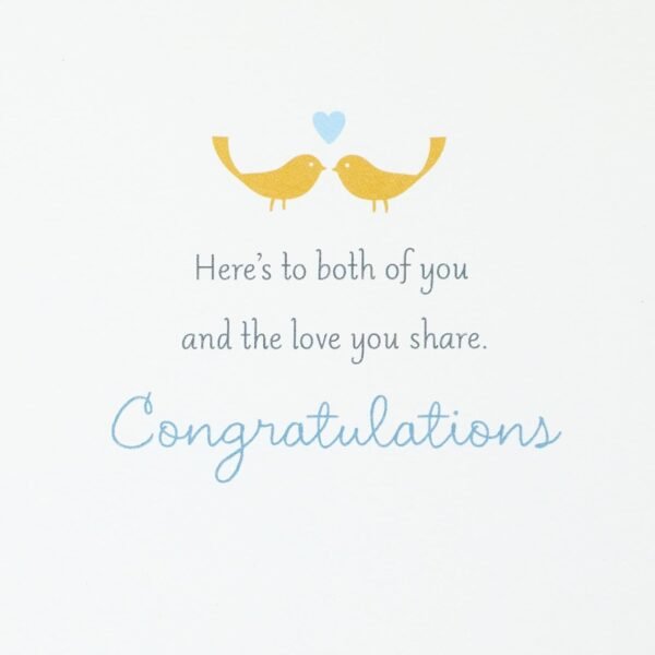 Hallmark Wedding Card (Removable Keepsake Wooden Heart Ornam...