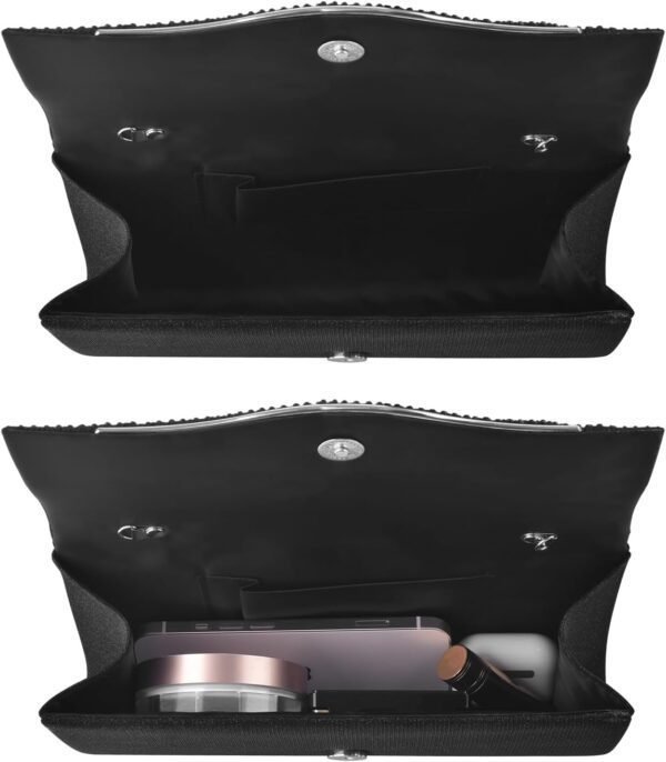 TINDTOP Clutch Purses for Women, Formal Evening Bags Suede S...