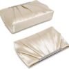 Dasein Elegant Pleated Evening Clutch Bags for Women Formal ...