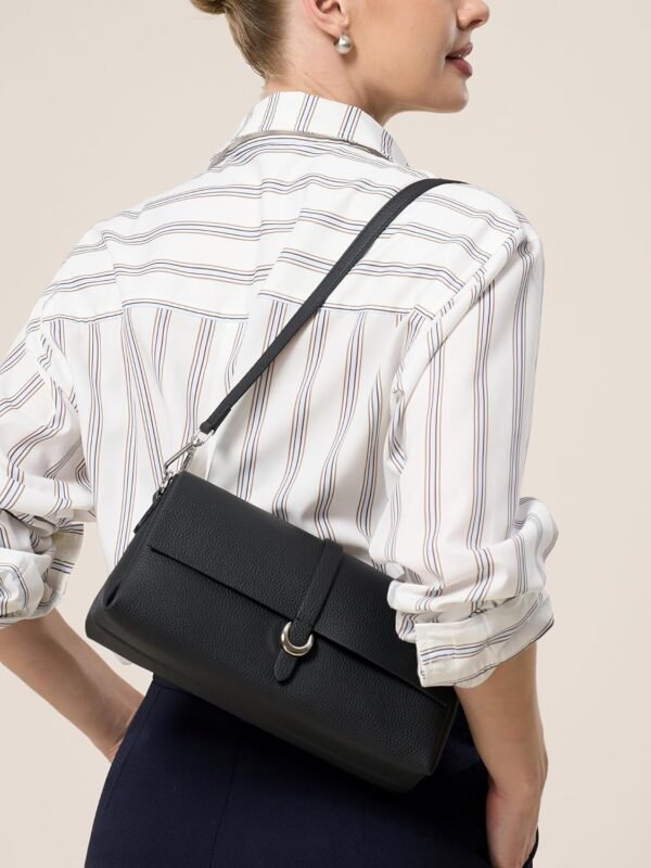 Genuine Leather Clutch Purses for Women Shoulder Bag Trendy ...