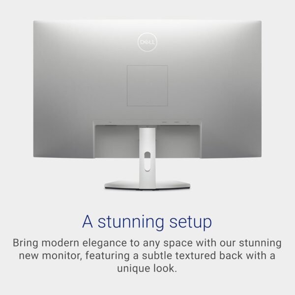 711oNrM25CL._AC_SL1500_.jpg Dell S3222HN Curved Monitor - 31.5-inch FHD (1920x1080) 75Hz 4Ms 1800R Curved Display, HDMI Connectivity, AMD FreeSync Technology, Tilt Adjustability - Silver