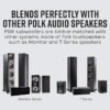 Polk Audio PSW10 10" Powered Subwoofer – Power Port Technology, Up to 100 Watts, Big Bass in Compact Design, Easy Setup with Home Theater Systems, Timbre-Matched with Monitor & T-Series Polk Speakers