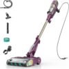 Shark POWERDETECT Ultra-Light Corded Stick Vacuum with DuoClean Technology, Self-Cleaning Brushroll for No Hair Wrap, Anti-Allergen Complete Seal, and Odor Neutralizer Technology, Purple, HZ4001AMZ