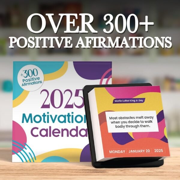 2025 Motivational Calendar | Includes 300+ Positive Quotes a...
