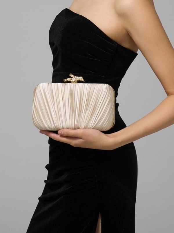 Clutch Purses for Women Evening/Wedding Chic Woven Bag Forma...