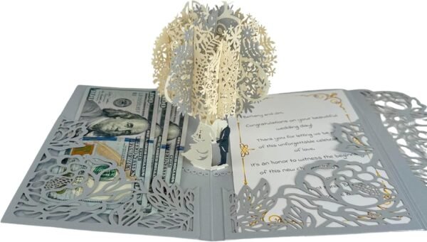 Wedding Cards for Bride and Groom - Pop-Up Congratulations C...