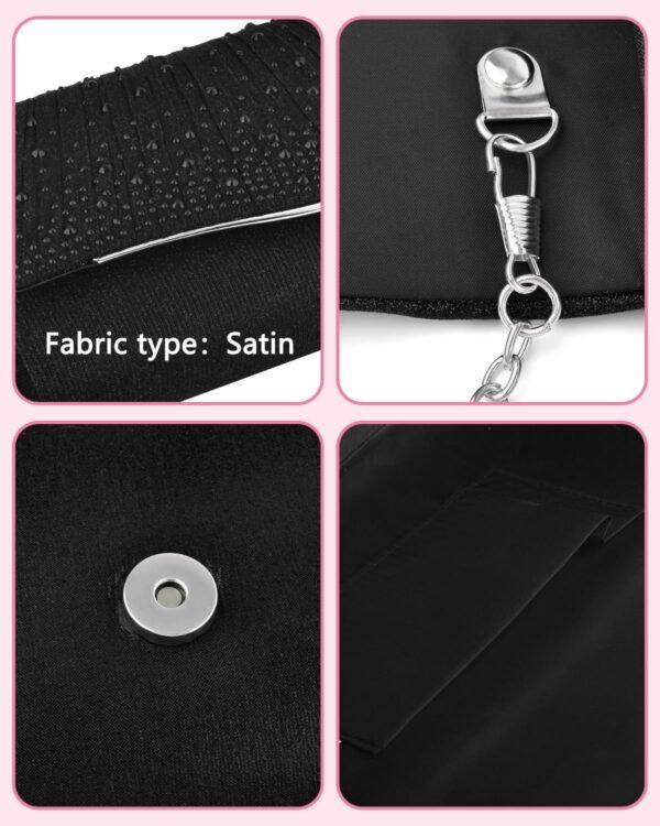 TINDTOP Clutch Purses for Women, Formal Evening Bags Suede S...