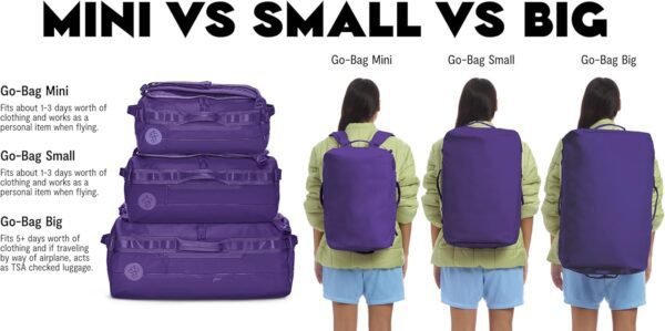 Baboon to the Moon Go-Bag Big Duffle Bag - Stylish, Compact,...