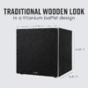 Polk Audio PSW10 10" Powered Subwoofer – Power Port Technology, Up to 100 Watts, Big Bass in Compact Design, Easy Setup with Home Theater Systems, Timbre-Matched with Monitor & T-Series Polk Speakers
