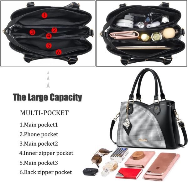 Purses and Handbags for Women Tote PU Leather Ladies Satchel...