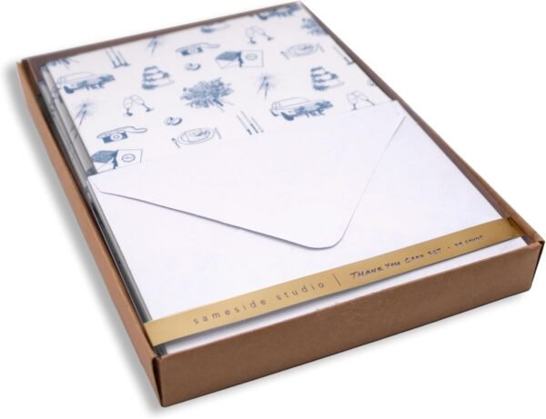 Wedding Toile Thank You Cards with Envelopes, 24 Pack - 4.75...