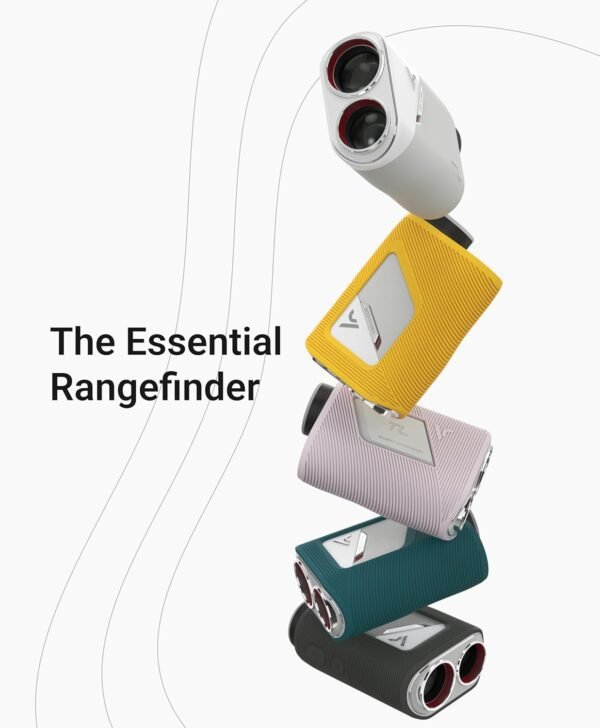 Voice Caddie TL1 Laser Rangefinder with Pin Tracer Technology, V-Algorithm, 2 Color OLED and Magnet, Matte Gray, 4.27'' x 1.6'' x 2.92''