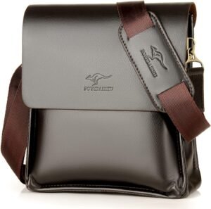 Leather Messenger Sling Crossbody Shoulder Bag for Men Trave... Leather Messenger Sling Crossbody Shoulder Bag for Men Trave...