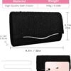 TINDTOP Clutch Purses for Women, Formal Evening Bags Suede S...