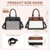 Keyli 2pcs Purses and Handbags for Women, Fashion Vegan Leat...