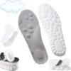 4D Insoles - 4D Cloud Technology Insole - Super Soft, 4D Insoles - 4D Cloud Technology Insole - Super Soft, Ultra Comfort Insoles, 4D Sports Shoes Insoles, Acupoint Massage Insole for Foot & Joint Support (10-11, Gray)