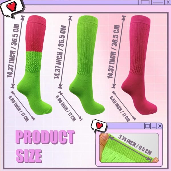 2 Pairs White Slouch Socks with 21 Pcs Sock Pins Jewelry for...