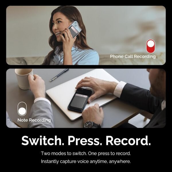 71OtUJPpK6L._AC_SL1500_.jpg AI Voice Recorder, PLAUD Note Voice Recorder w/Case, App Control, Transcribe & Summarize with AI Technology, Support 112 Languages, 64GB Memory, Audio Recorder for Lecture, Meeting, Call, Interview