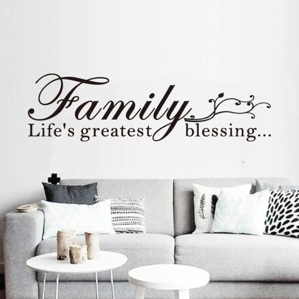 Motivational Home Wall Decals for Bedroom: Inspirational Fam...