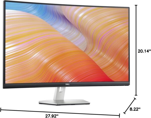 71SKXTQHoNL._AC_SL1500_.jpg Dell S3222HN Curved Monitor - 31.5-inch FHD (1920x1080) 75Hz 4Ms 1800R Curved Display, HDMI Connectivity, AMD FreeSync Technology, Tilt Adjustability - Silver