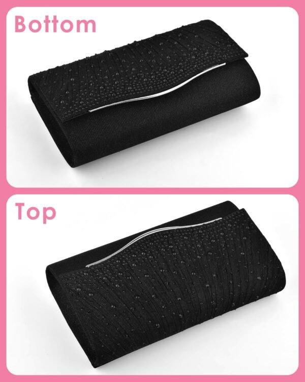 TINDTOP Clutch Purses for Women, Formal Evening Bags Suede S...