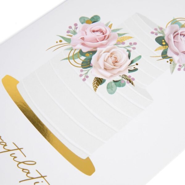 Wedding Card, Gold Foil Wedding Cards for Bride and Groom