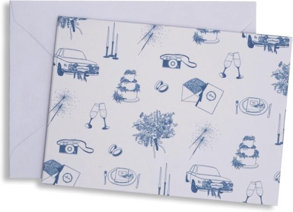 Wedding Toile Thank You Cards with Envelopes, 24 Pack - 4.75...