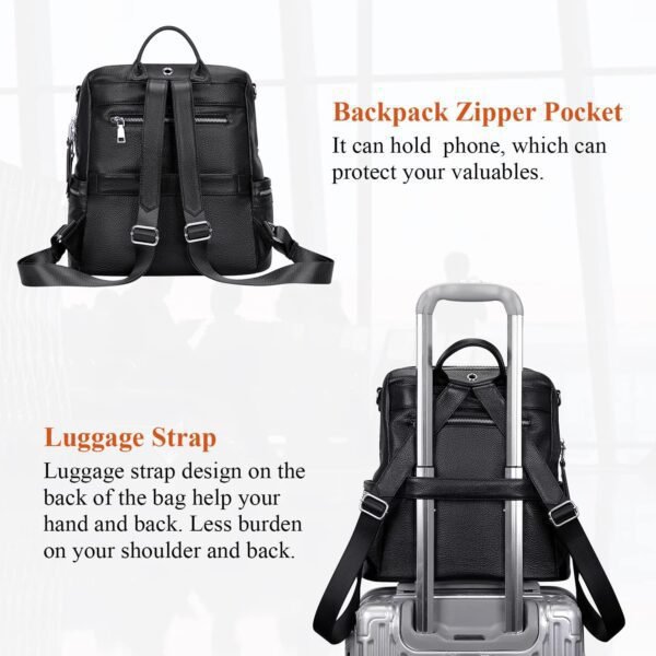 ALTOSY Genuine Leather Backpack Purse for Women Convertible ...