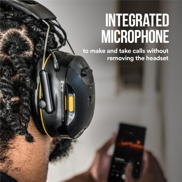 3M WorkTunes Connect Wireless Hearing Protector with Bluetooth Technology, Bluetooth Hearing Protection with a 26 dB Noise Reduction Rating