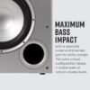 Polk Audio PSW10 10" Powered Subwoofer – Power Port Technology, Up to 100 Watts, Big Bass in Compact Design, Easy Setup with Home Theater Systems, Timbre-Matched with Monitor & T-Series Polk Speakers
