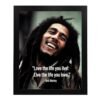"Bob Marley Inspirational Quotes Wall Art - "Love The Life"-...
