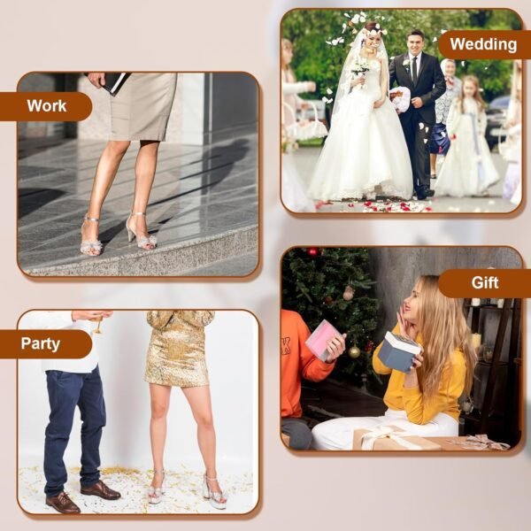 2 Pcs Shoe Clips for Women Dress Shoes, Mesh Bow Rhinestone ...