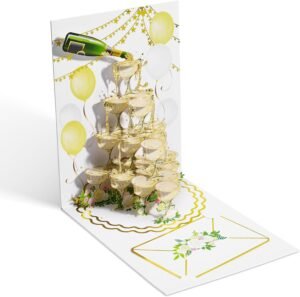Airpark 3D Pop-Up Wedding Card – Champagne Tower Design, Eng... Airpark 3D Pop-Up Wedding Card – Champagne Tower Design, Eng...