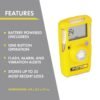 BW Technologies/Honeywell Analytics BWC2-H BW Clip Single-Gas Detector, Hydrogen Sulfide (H2S), Yellow