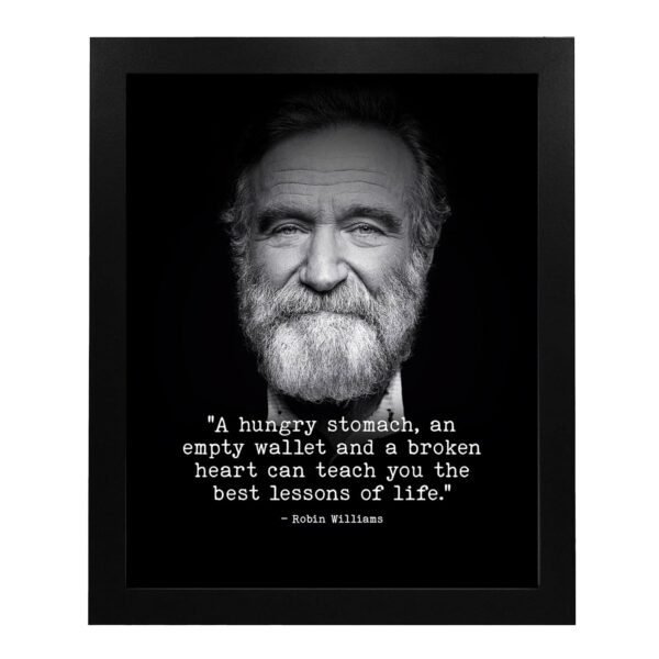 "Robin Williams 'Best Lessons In Life' - 8x10 Inspirational ...