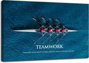 KLVOS Inspirational Success Teamwork Canvas Wall Art Rowing ... KLVOS Inspirational Success Teamwork Canvas Wall Art Rowing ...