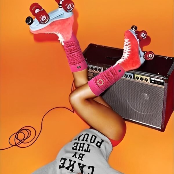 2 Pairs White Slouch Socks with 21 Pcs Sock Pins Jewelry for...