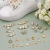 114PCS Clip-On Sneaker Decoration Charm Set, Pearl & Rhinest...