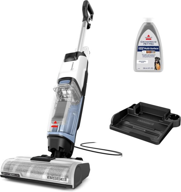 BISSELL CrossWave Edge, Multi-Surface Hard Floor Cleaner Wet Dry Vacuum BISSELL CrossWave Edge, Multi-Surface Hard Floor Cleaner Wet Dry Vacuum with Zero-Gap Edge Technology, 4111A