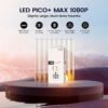 71r1XgPR4tL._AC_SL1500_.jpg AAXA LED Pico+ MAX Mini Projector, 2.7 Hour Battery, DLP Native 1080P, Wireless Mirroring, Mini-HDMI, Media Player & Speakers, Bluetooth, Micro SD/USB, Pocket Size Portable Movie/Cookie Projector