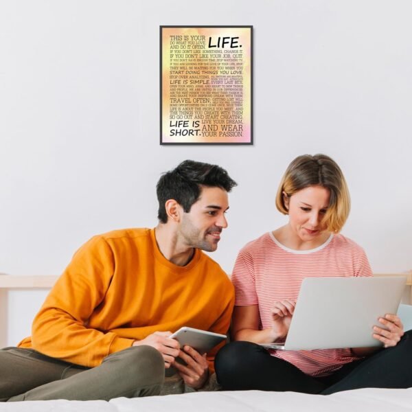 This Is Your Life Do What You Love - Inspirational Wall Art ...