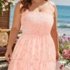 Plus Size Summer Dress 2025 - Sun Boho Spaghetti Strap Lace ...