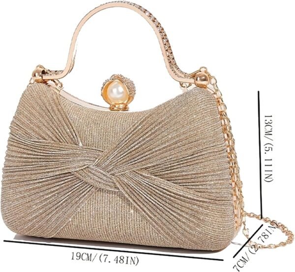 Clutch Purses for Women Handbags Shiny Sequin Wedding Clutch...