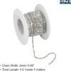uxcell 5.5 Yards Crystal Rhinestone Chain, 2mm Sew on Close ...
