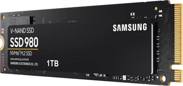 Samsung 980 SSD 1TB PCle 3.0x4, NVMe M.2 2280, Internal Solid State Drive, Storage for PC, Laptops, Gaming and More, HMB Technology, Intelligent Turbowrite, Speeds of up-to 3,500MB/s, MZ-V8V1T0B/AM