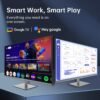 71yasGcnEL._AC_SL1500_.jpg 32 Inch 4K Smart Monitor with Google TV System UHD 3440x2560P Hey Google Voice Remote Netflix Licensed Dolby Audio HDR KVM Technology WiFi Bluetooth 65W PD Type C Fast Charger VESA Support