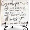 In Loving Memory Gifts for Loss of Loved One, Rustic Goodbye...