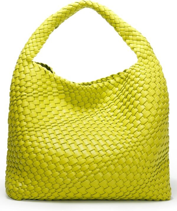 Queenoris Fashion Woven Purse for Women Top-handle Shoulder ...