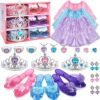 Princess Dress Up Girls Clothes - Toddlers Costume with Skir...