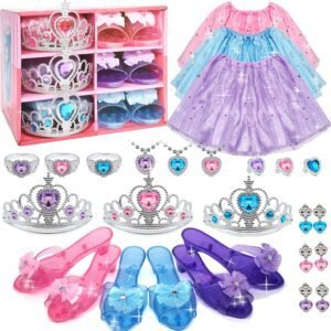 Princess Dress Up Girls Clothes - Toddlers Costume with Skir... Princess Dress Up Girls Clothes - Toddlers Costume with Skir...